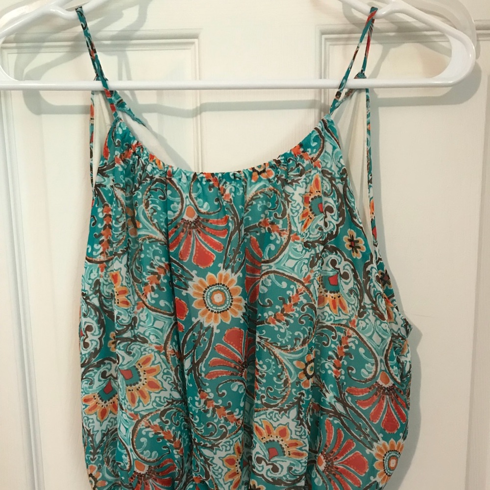 Gorgeous print maxi dress, size 8